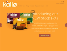 Tablet Screenshot of kallo.com